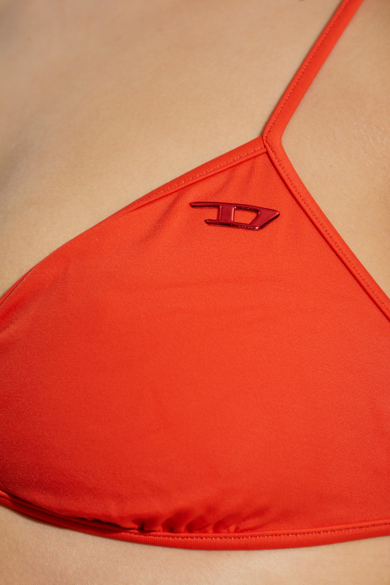 Diesel Cloudy Bikini Top In Red
