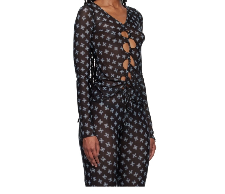 Avavav Cutout Shirt In Black