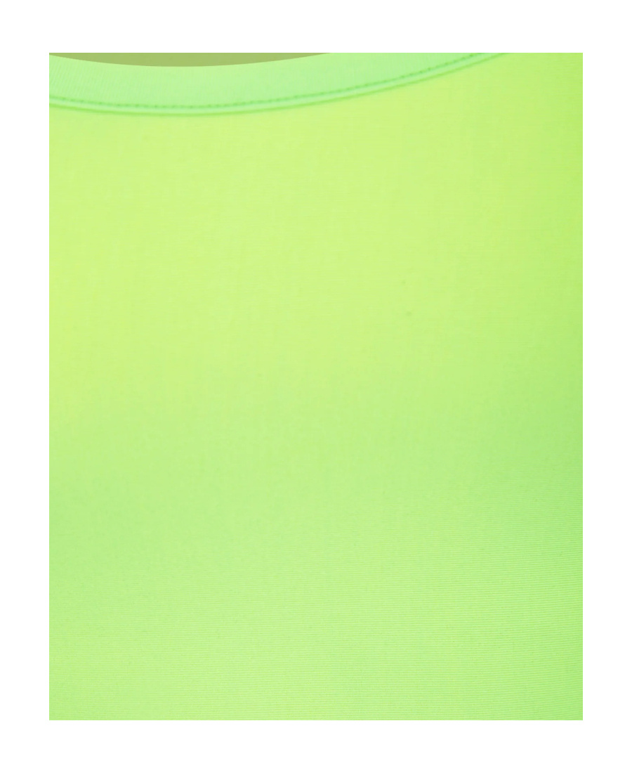 Sunnei Tablespoon Collar Layered Short T-shirt In Green