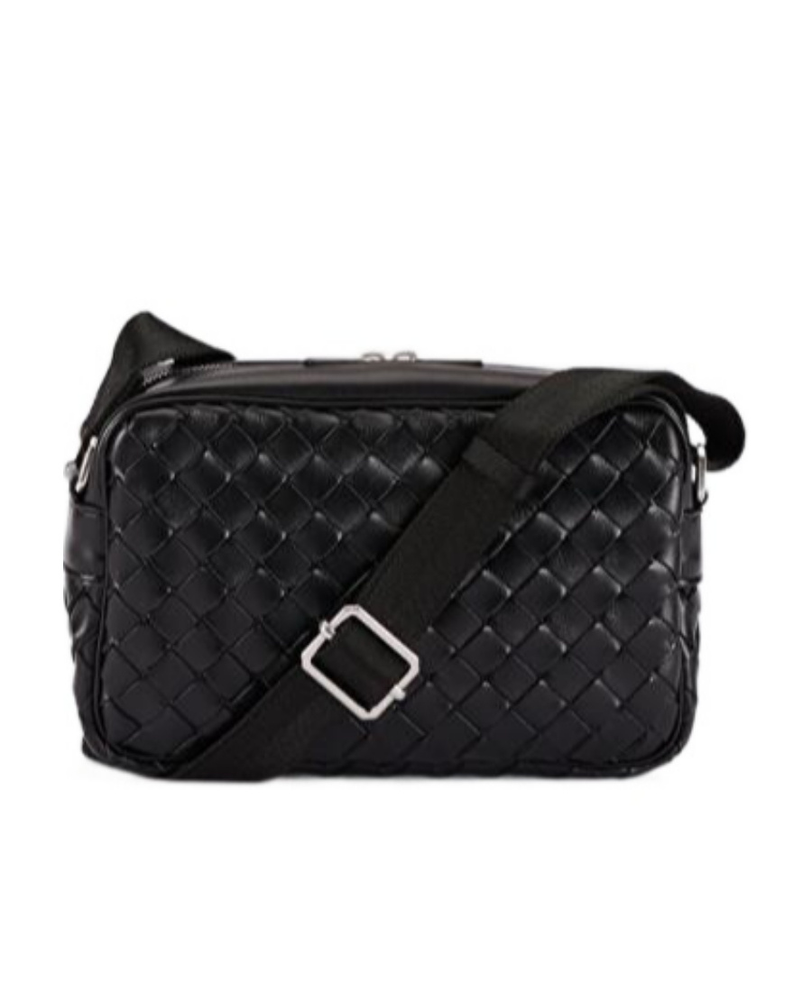 BOTTEGA VENETA INTRECCIATO LEATHER SHOULDER BAG