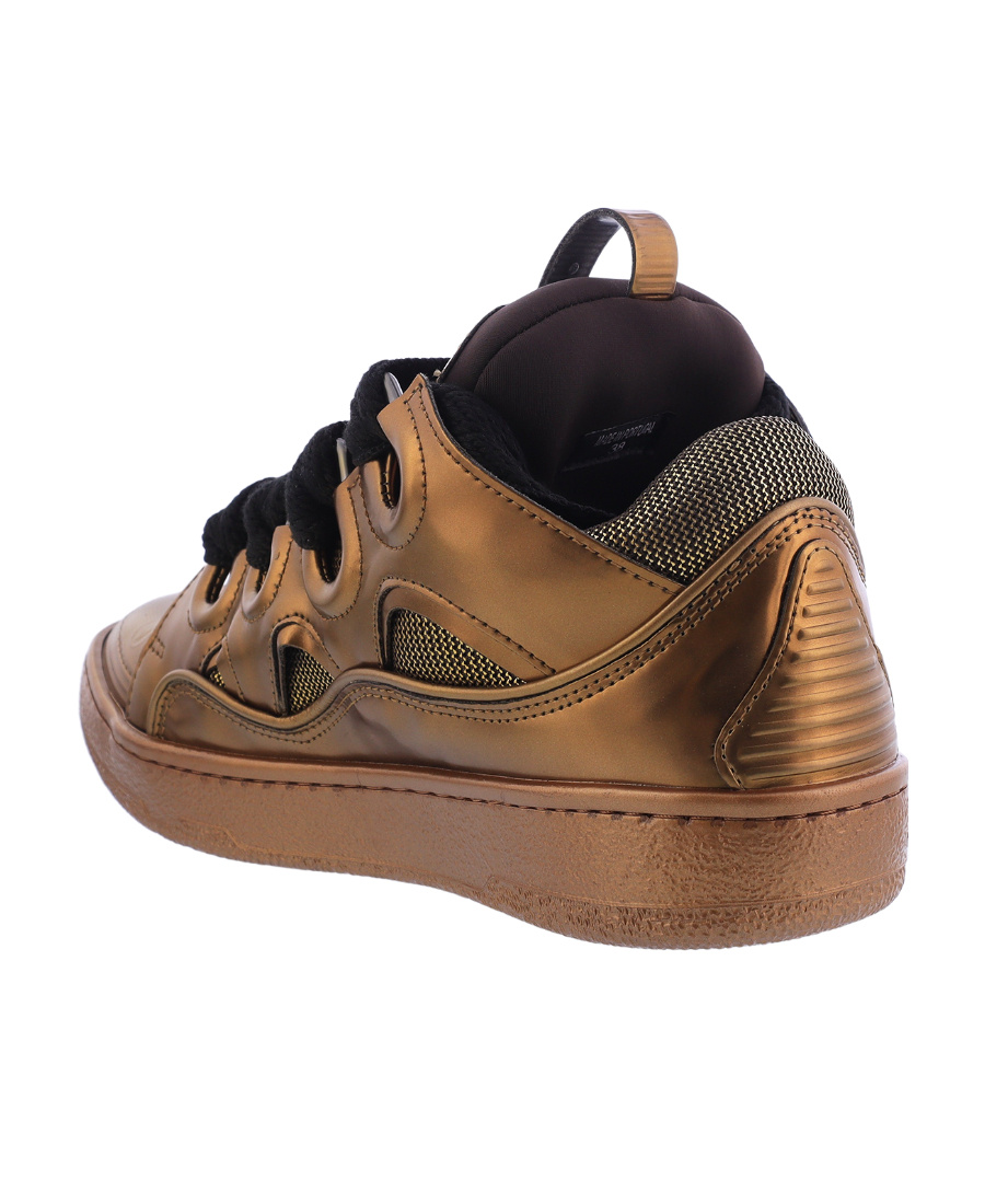 Lanvin Tie Low-top Sneakers In Black