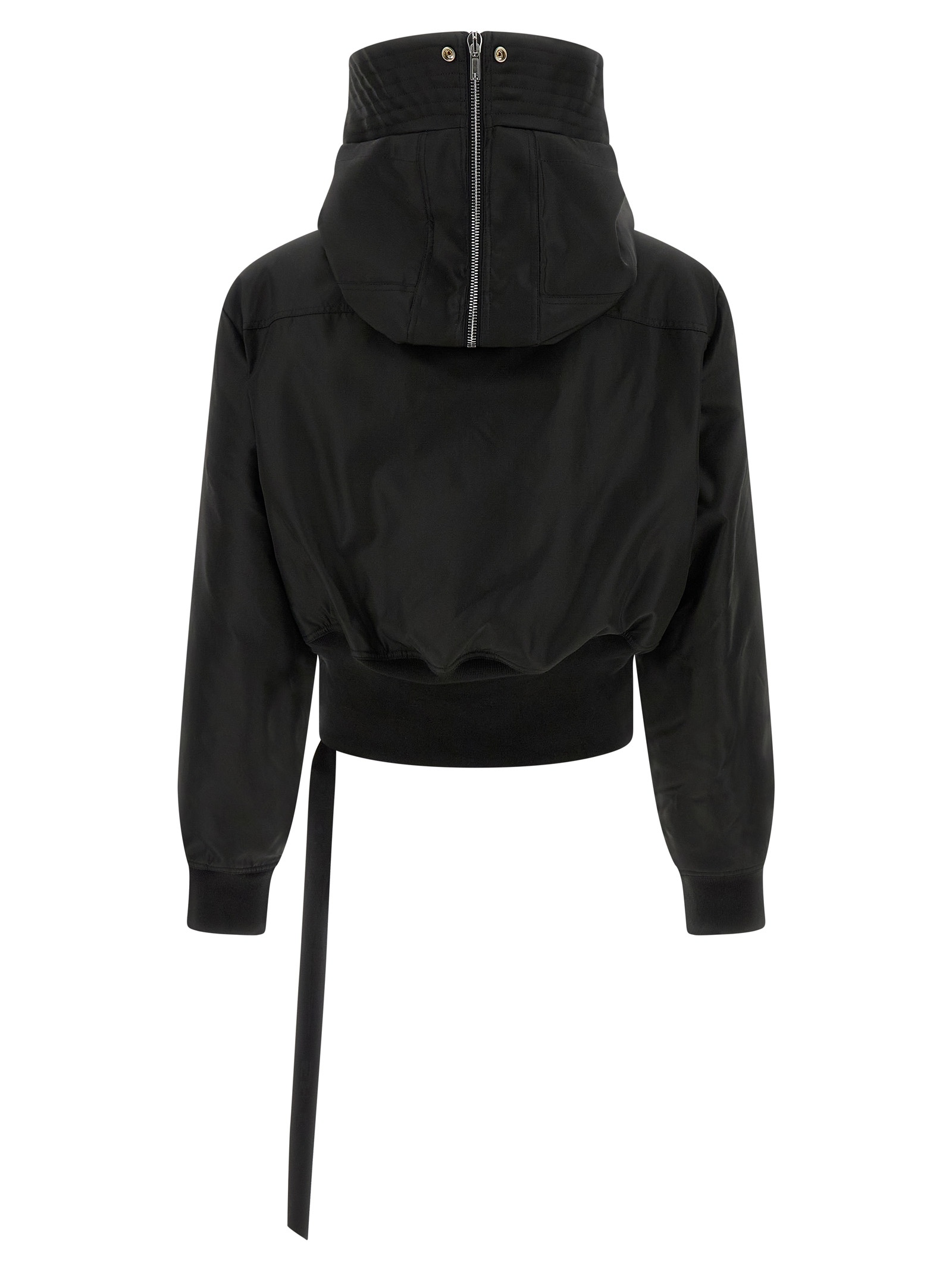 Rick Owens Drkshdw Alice Cropped Down Parka In Black