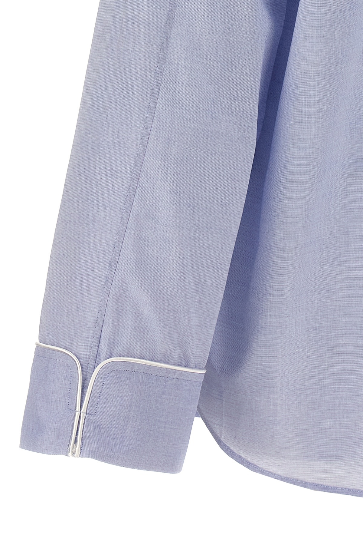 Shop Wales Bonner Market Stripe-detail Shirt In Gray
