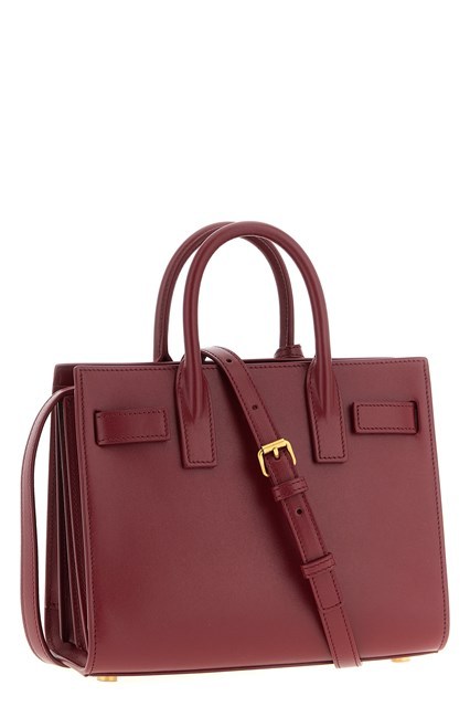 Saint Laurent Sac De Jour Shoulder Bag In Burgundy