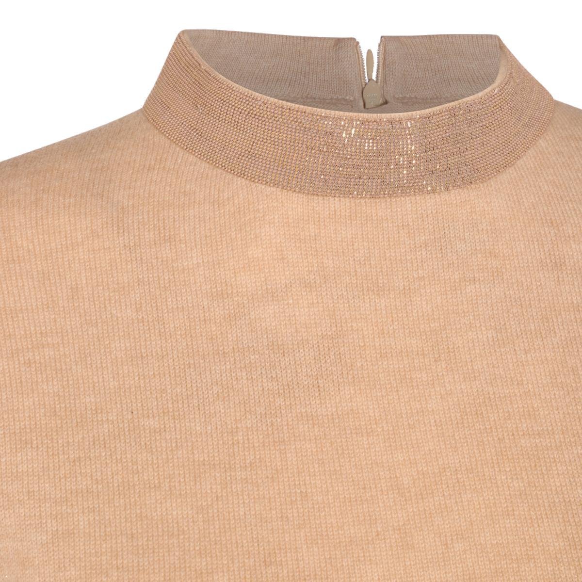 Fabiana Filippi Knee Length Dress Long Sleeves In Brown