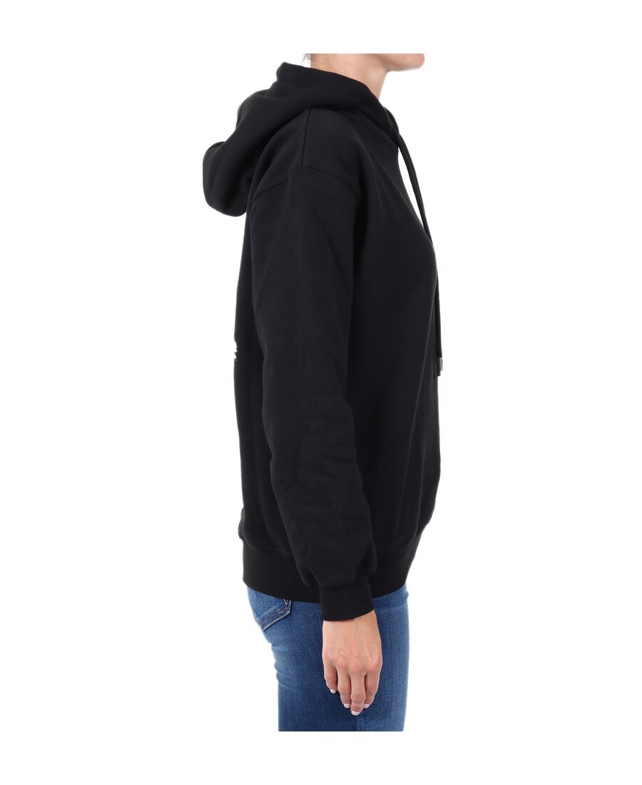 Off-white Floral-arrows Hoodie In Black