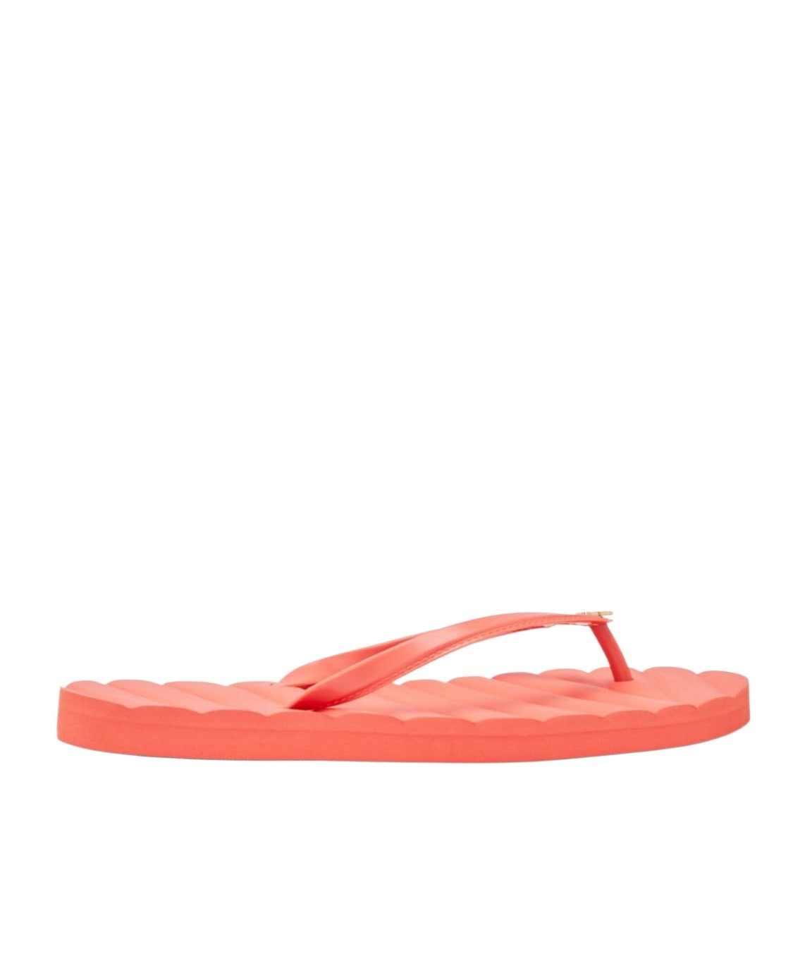 Tory Burch Round-headed Flip-flops In Coral Pink