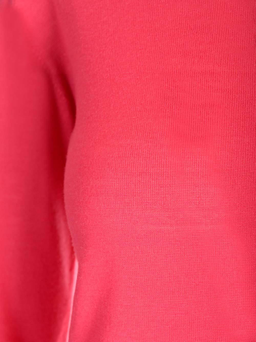 Max Mara Crew-neck Ribbed-knit Top In Orange