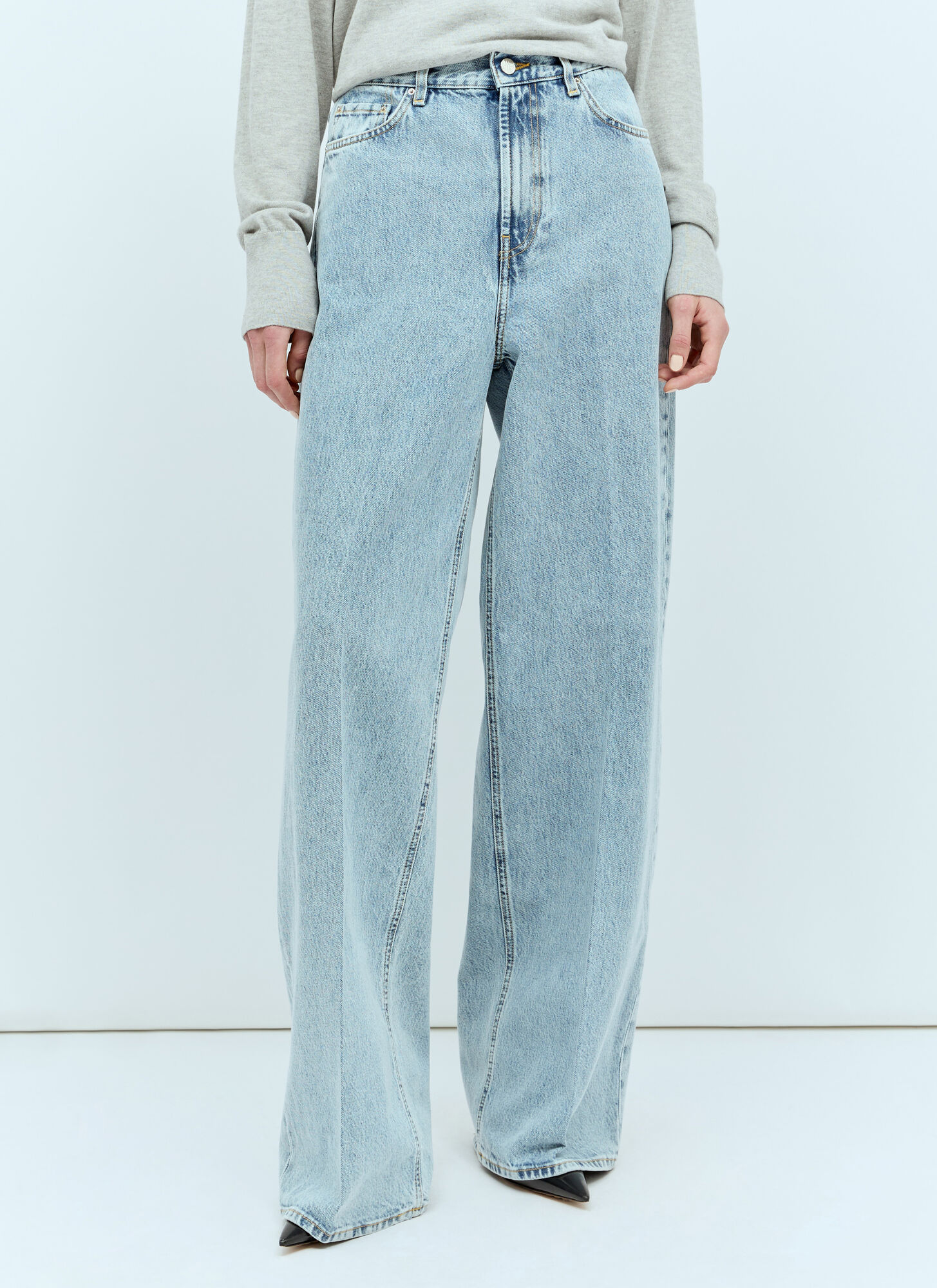 Totême Toteme Women Wide-leg Jeans In Blue