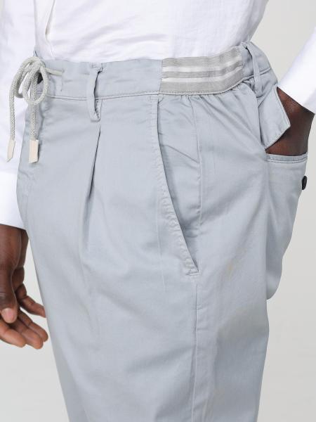 Eleventy Drawstring Casual Pants In Gray