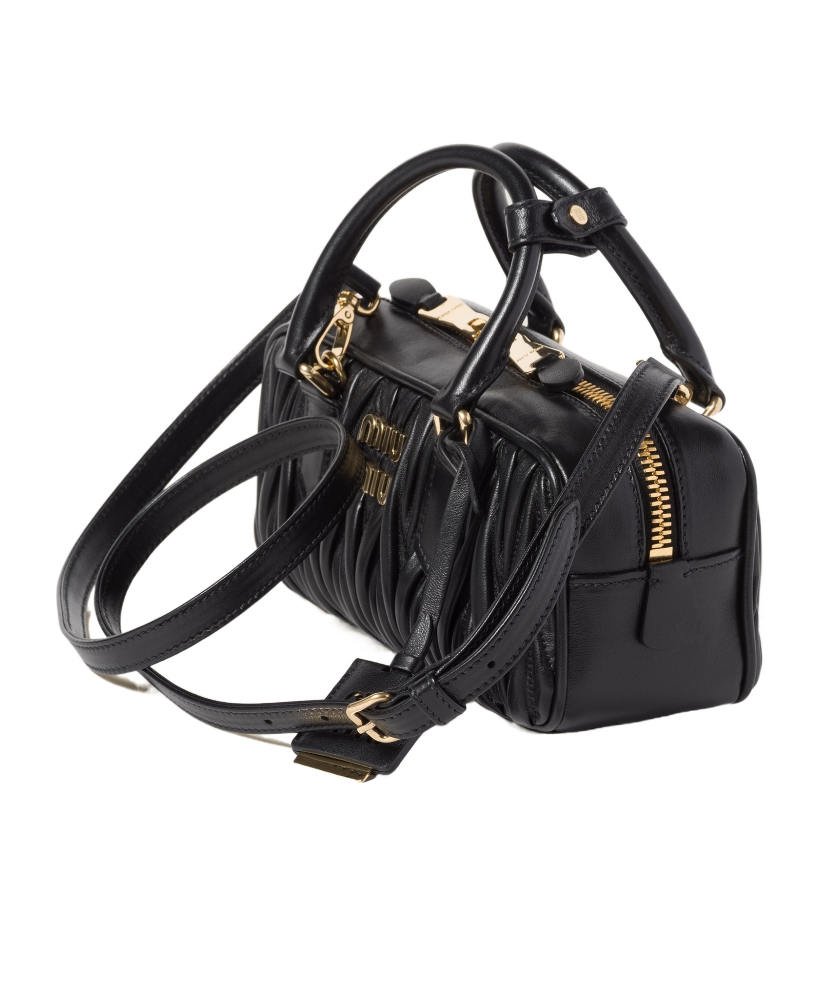Miu Miu Arcadie Bag In Quilted Nappa In Black