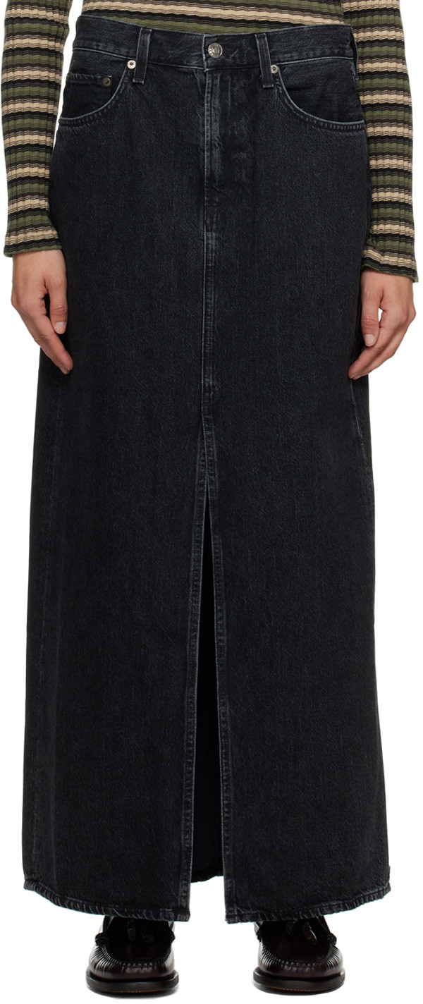 Shop Agolde Belt Loop Skirt