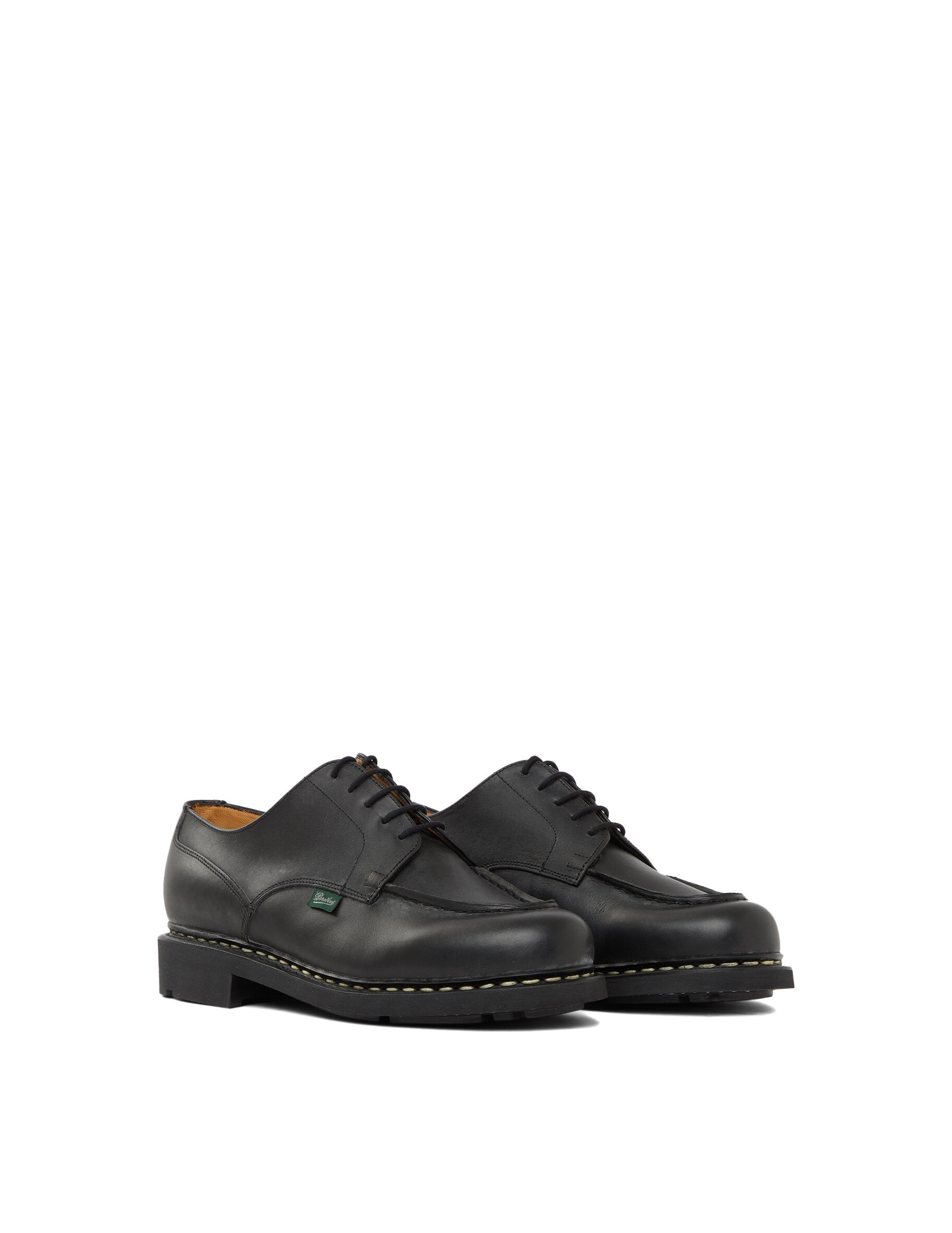 Paraboot Thiers Sport Shoe Black Leather In Black