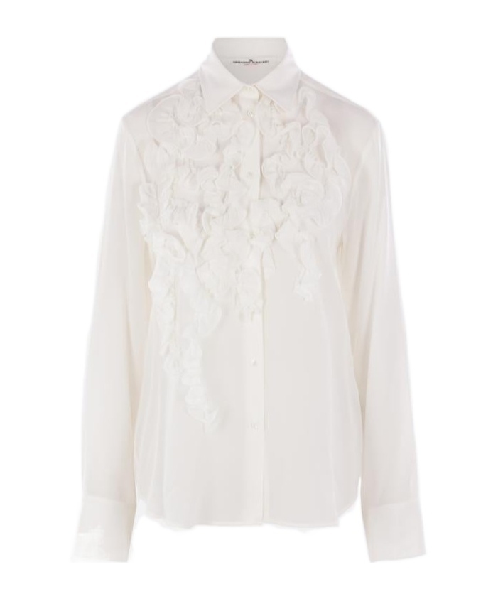 Ermanno Scervino Ruffle-detail Shirt In White