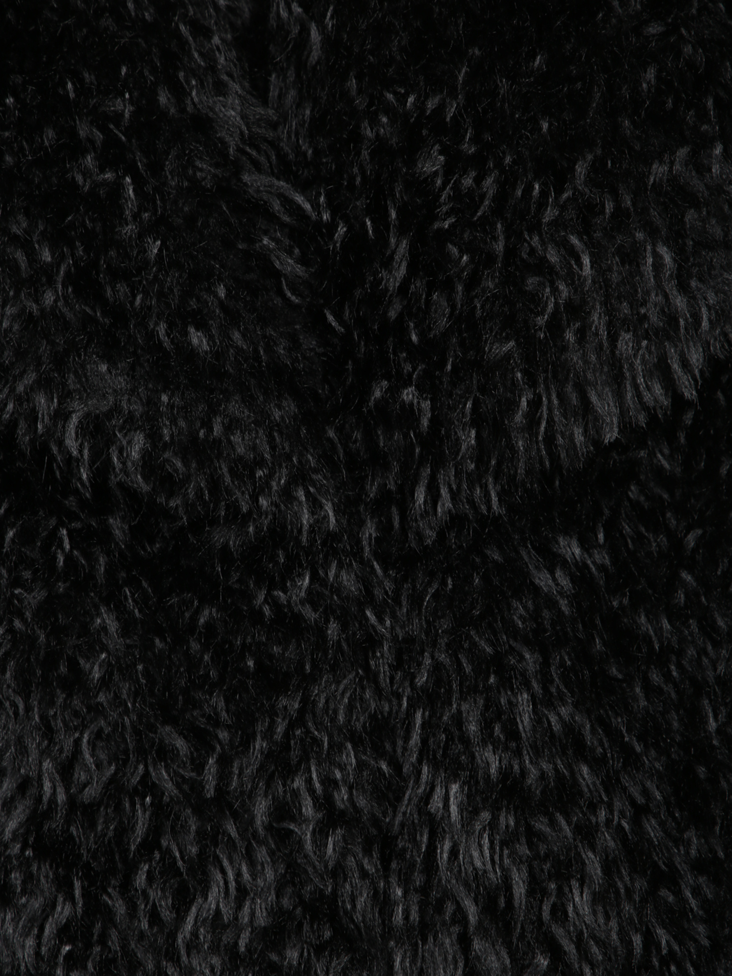 Amen Textured Shaggy Jacket In Black