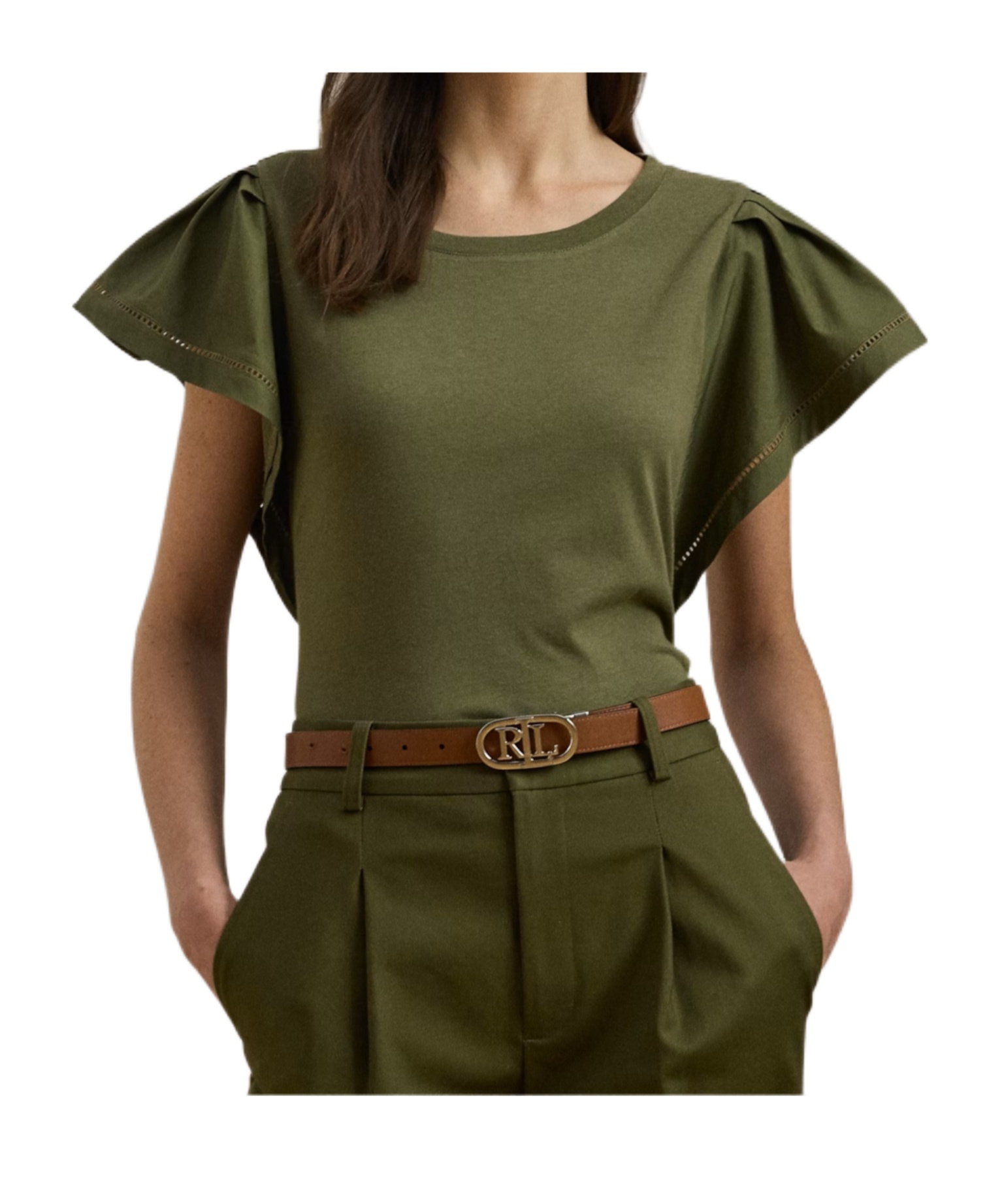 Ralph Lauren Bresha Short Sleeve T Shirt In Green