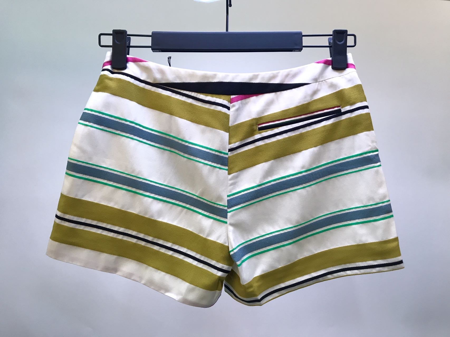 Iceberg Striped Detail Shorts In White