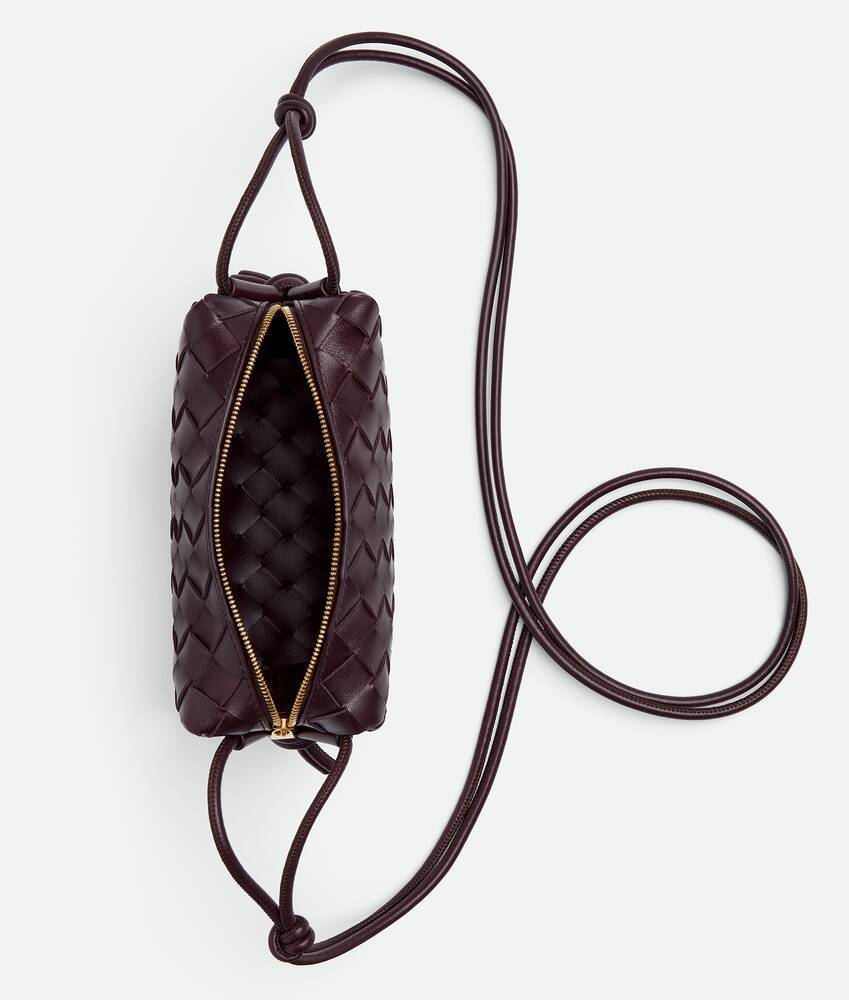 Bottega Veneta Leather Loop Cross-body Bag In Black