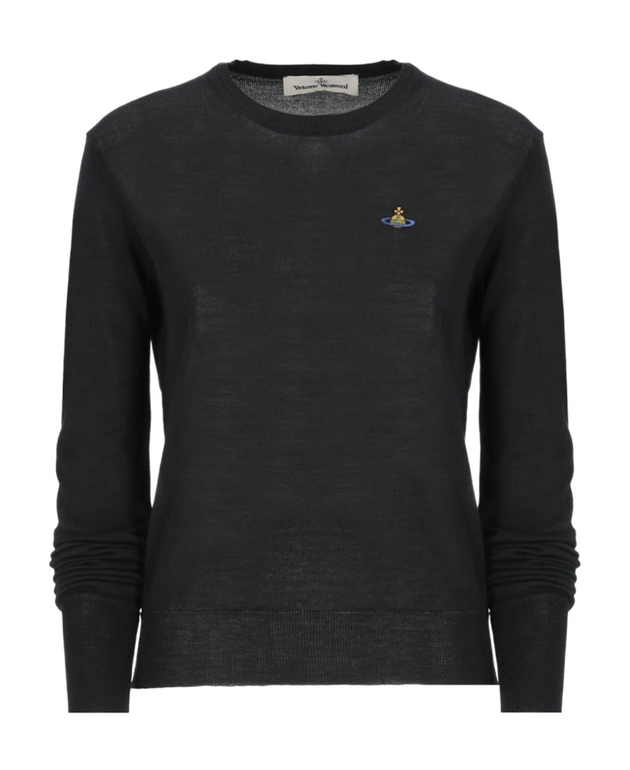 Vivienne Westwood Women Cotton And Cashmere Blend Jumper In Black