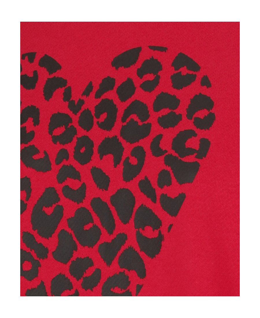 Moschino Logo Details Hoodie In Red