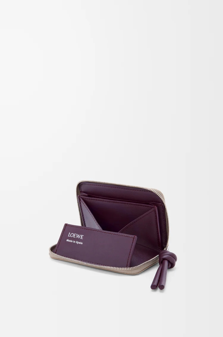 Loewe Zipped Coin Purse In Shiny Nappa Calfskin