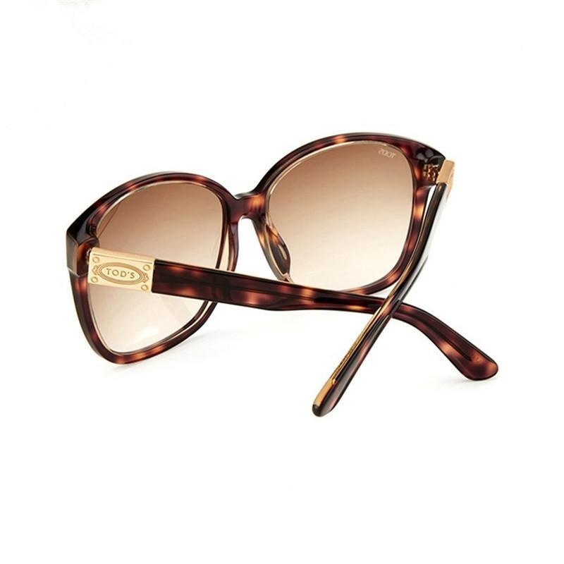 Tod's Round Sunglasses In Nude