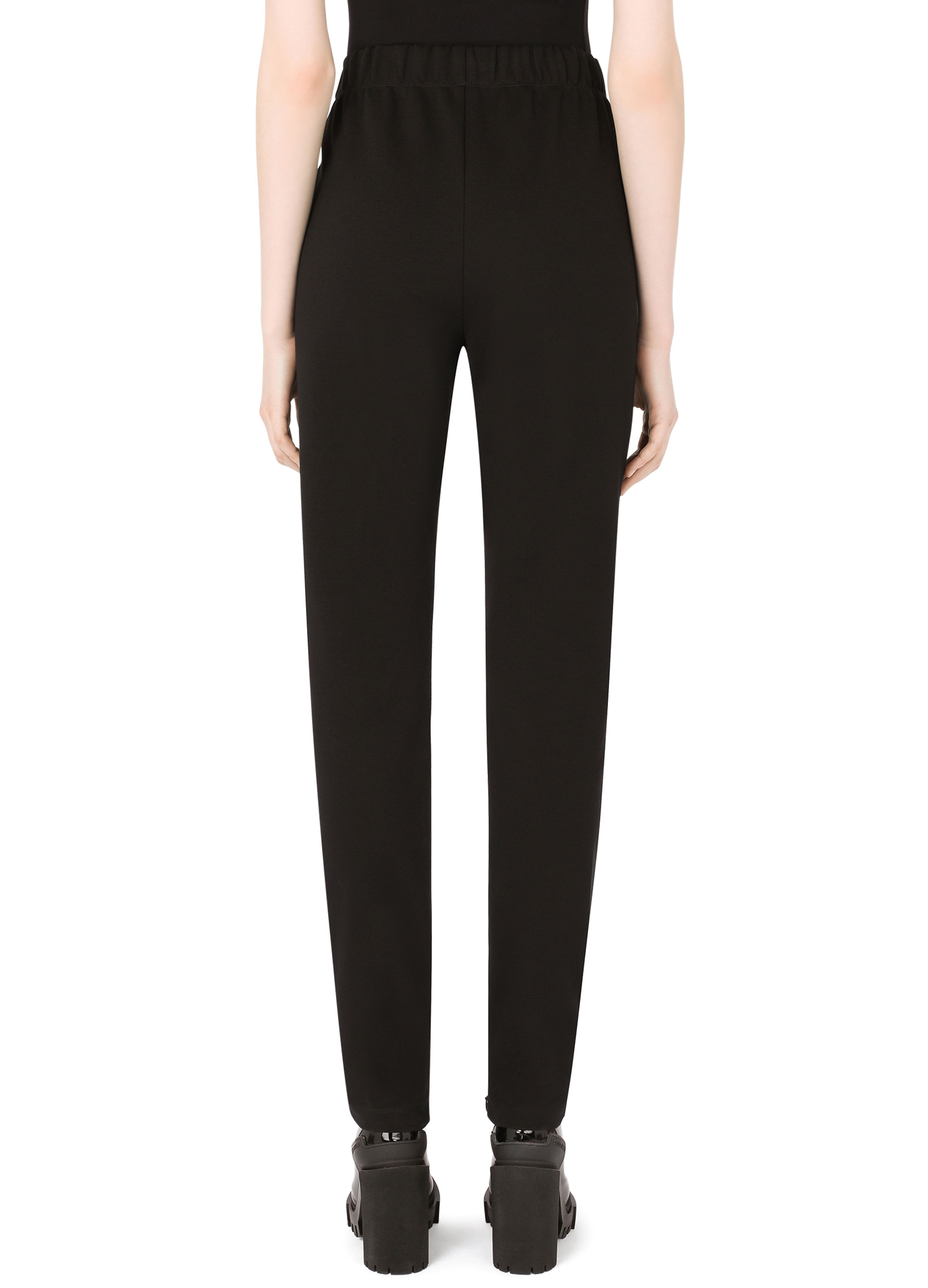 Dolce & Gabbana Full Milano Logo Track Pants In Black