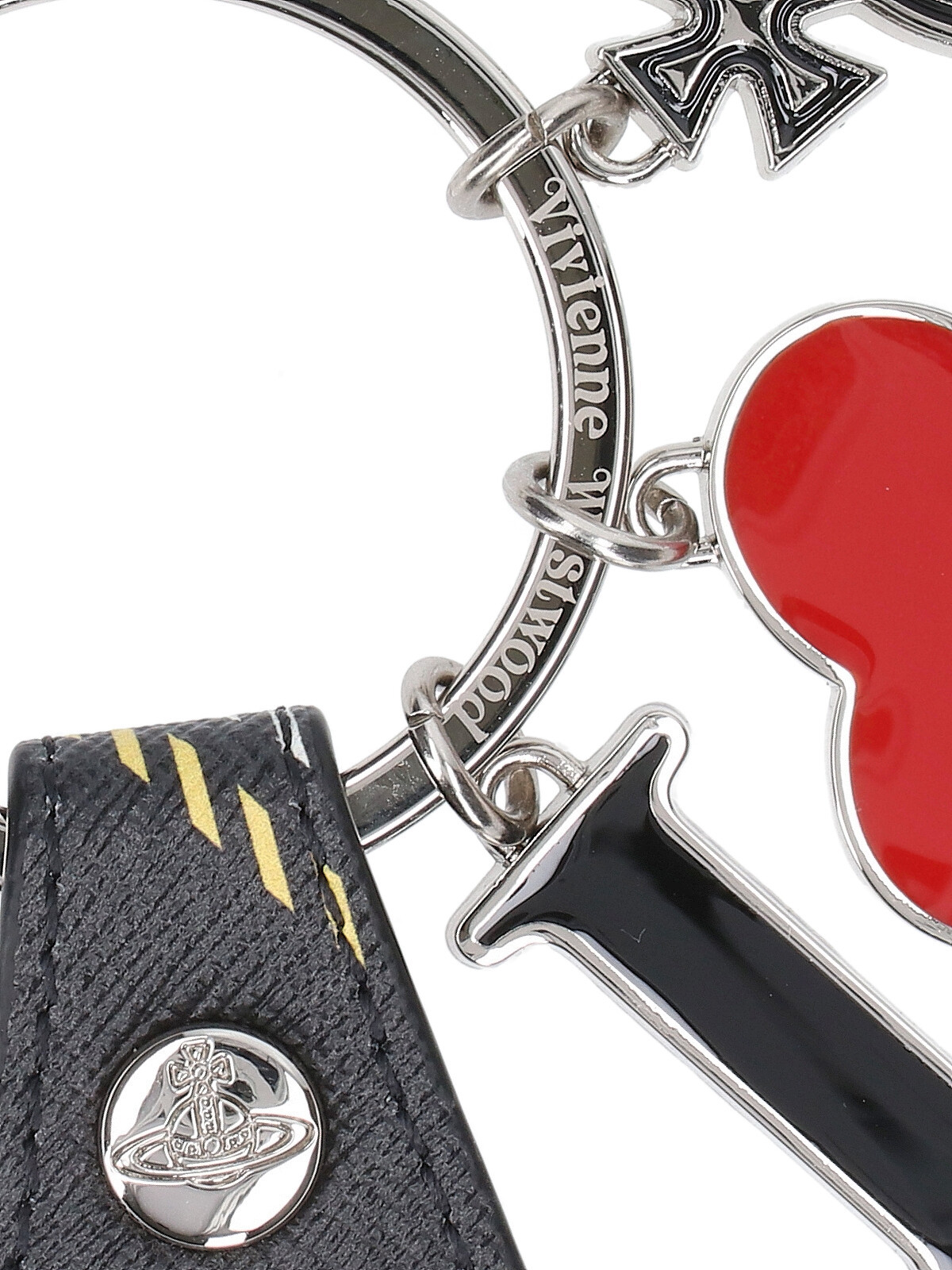 Vivienne Westwood I Love Orb Keyring In Gold
