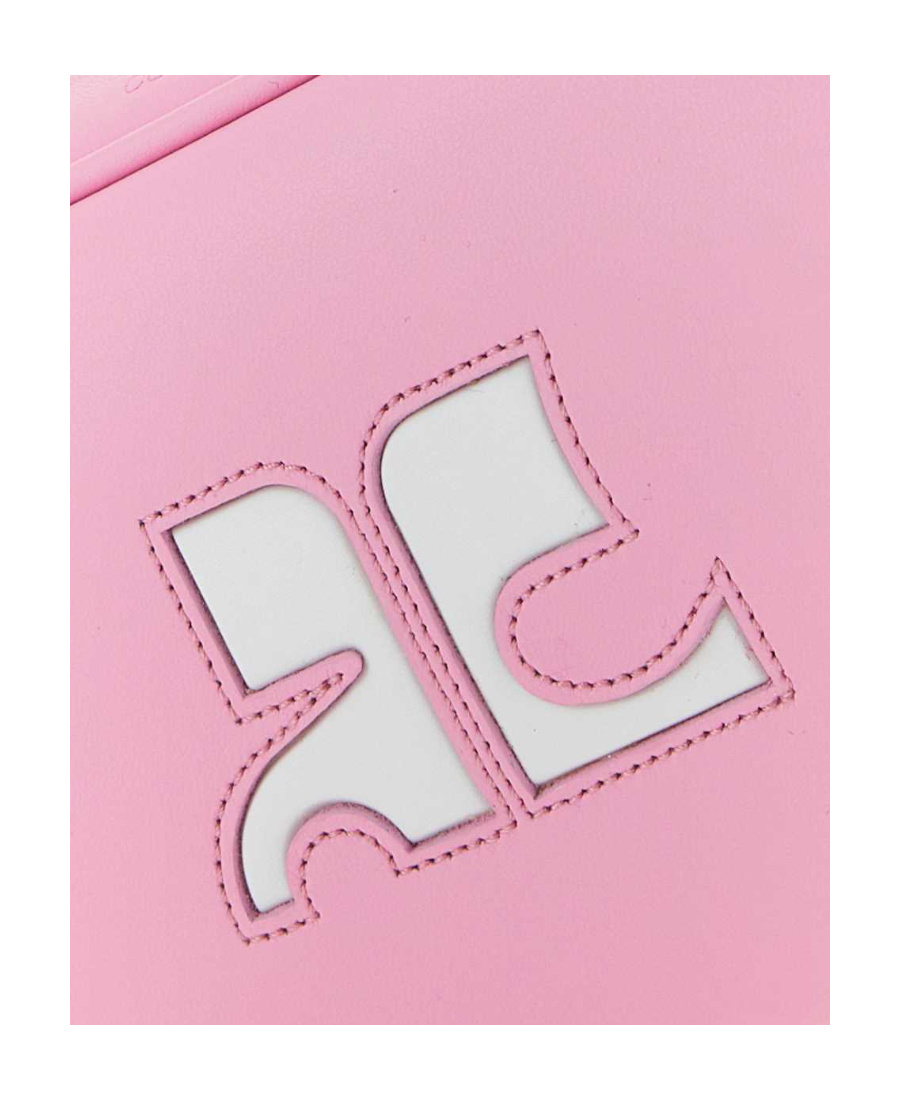 Courrèges Courreges Women Pink Leather Reedition Shoulder Bag In Pink