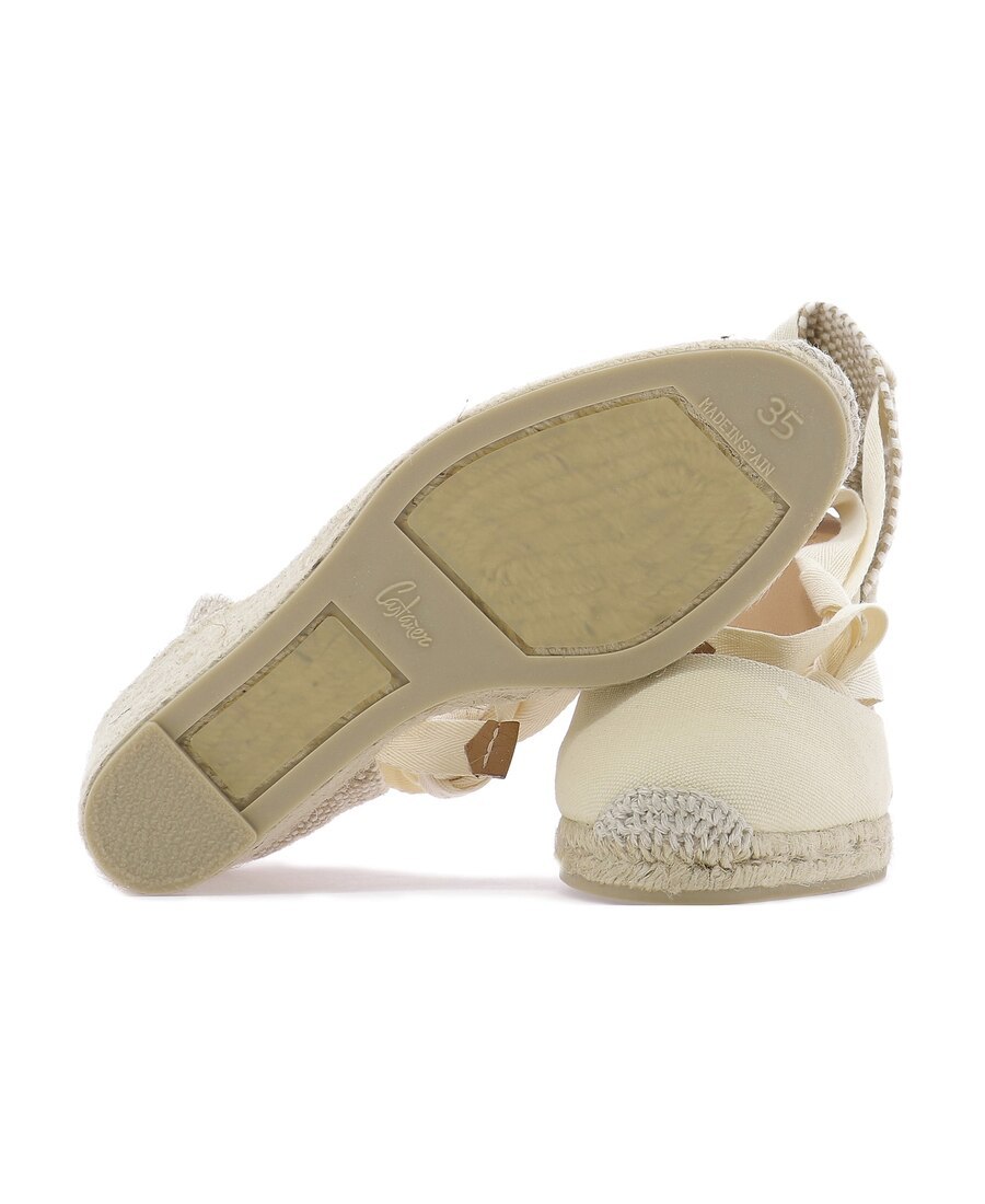 Shop Castaã±er Wedge Heel Espadrilles In Nude