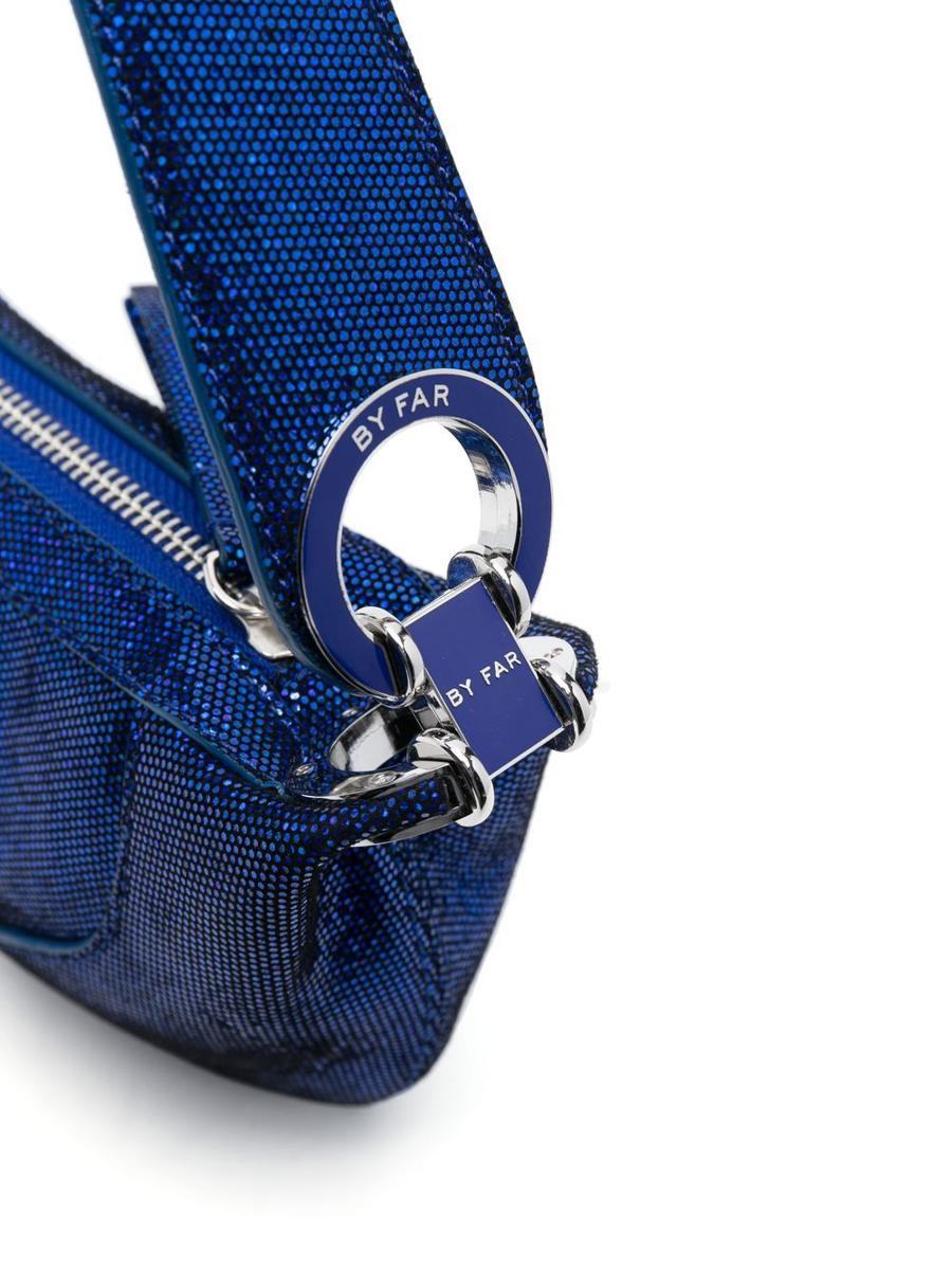 By Far Logo Handbag In Blue