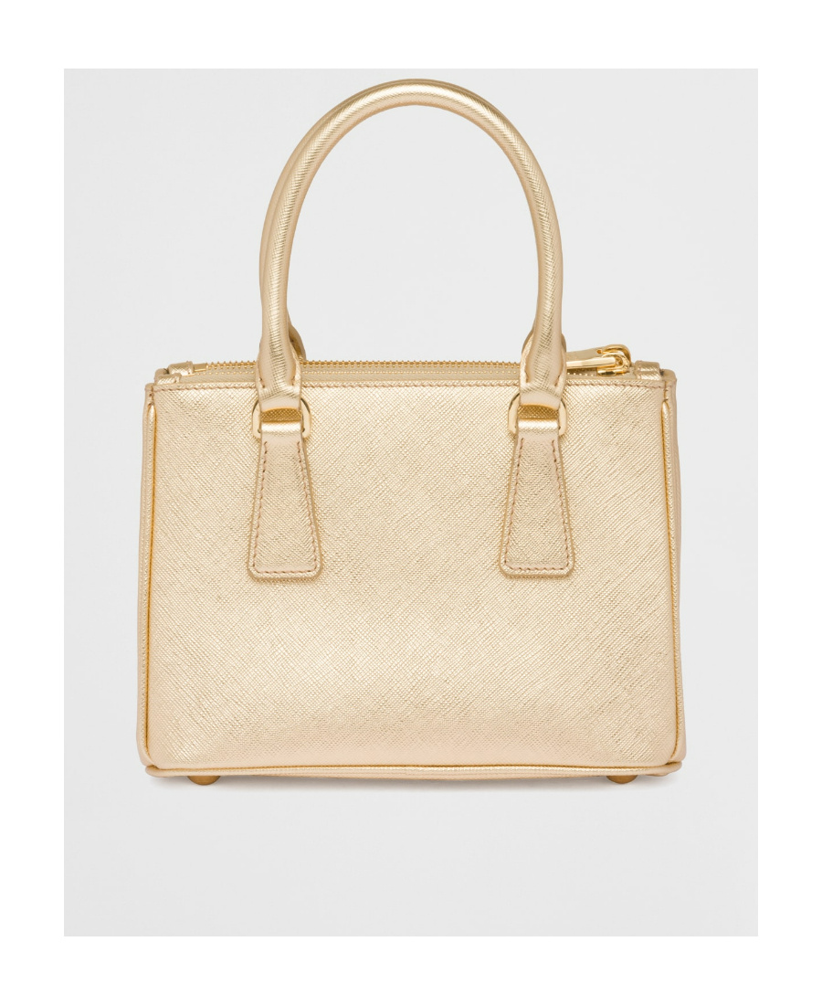 Prada Women Galleria Saffiano Leather Mini Bag In Yellow