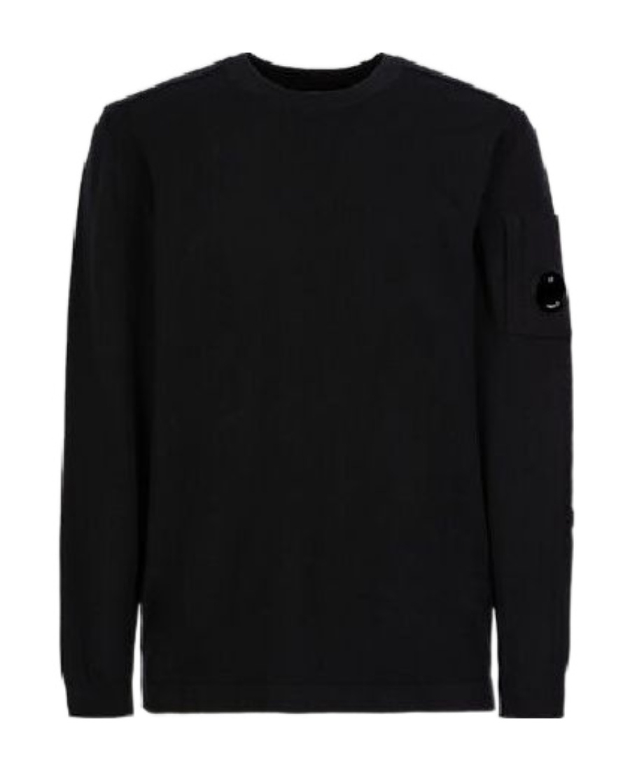 C.p. Company Logo Patch Sweater In Black