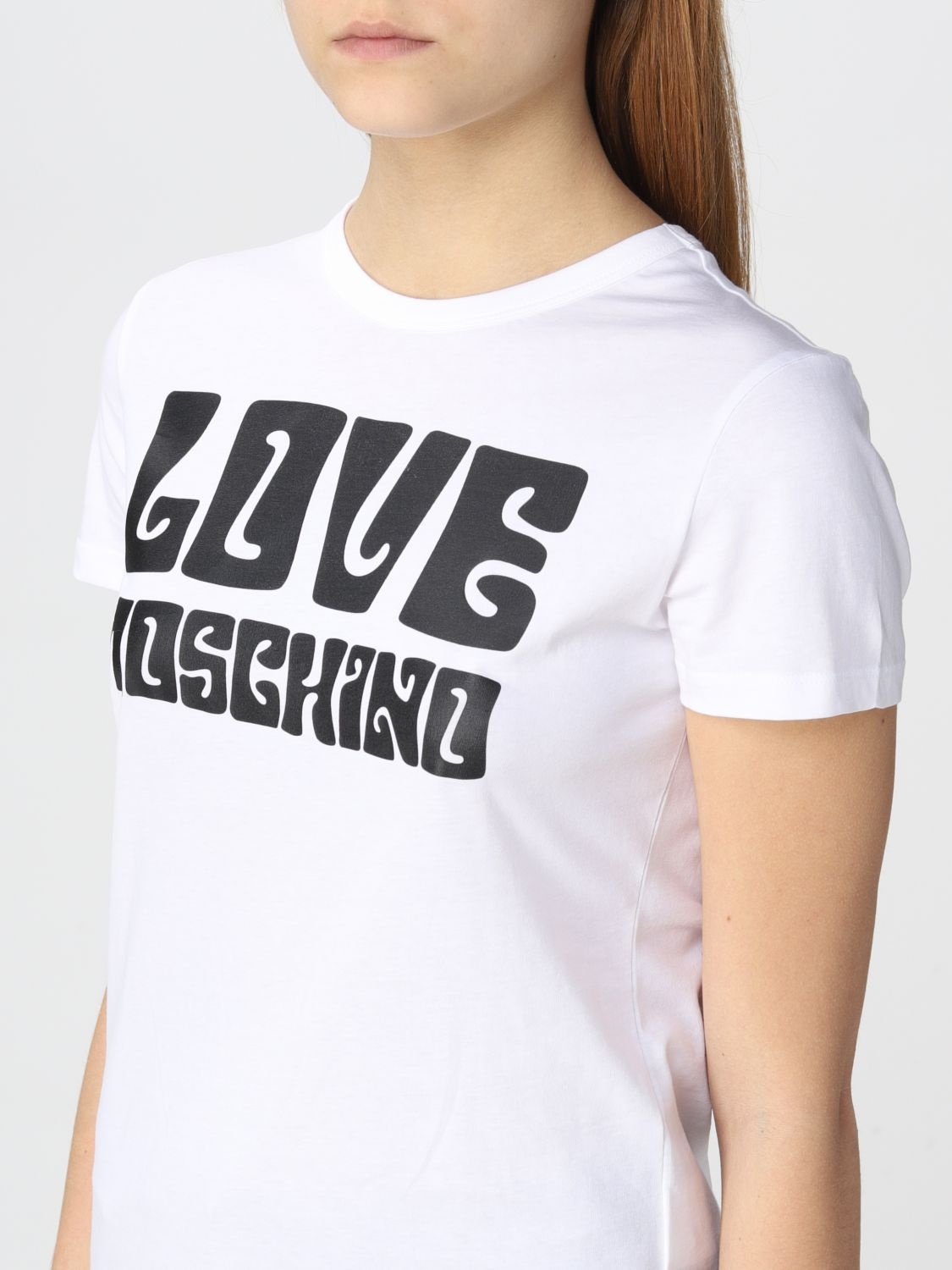 Moschino Logo Short-sleeved T-shirt In White