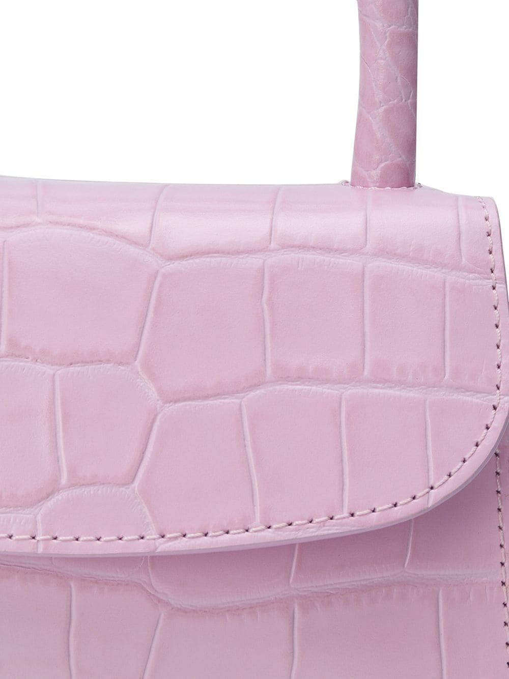 By Far Embossed Handbag In Pink