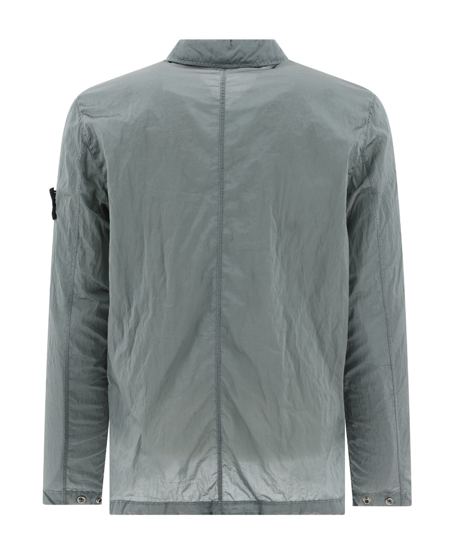 STONE ISLAND COMPASS-PATCH ZIP-UP JACKET