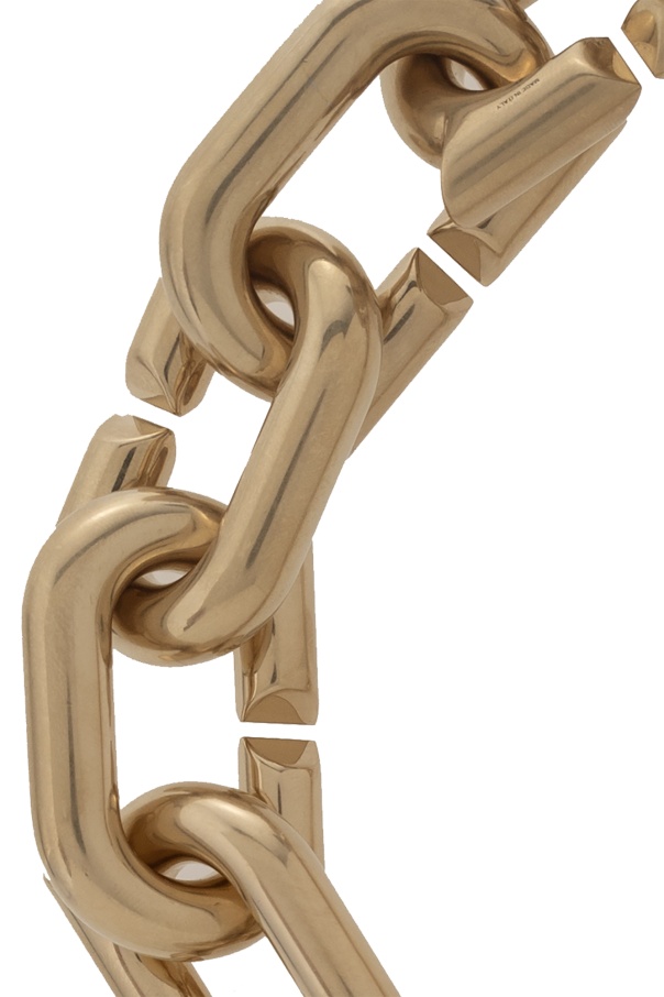 Shop Ferragamo Chunky Necklace In Yellow