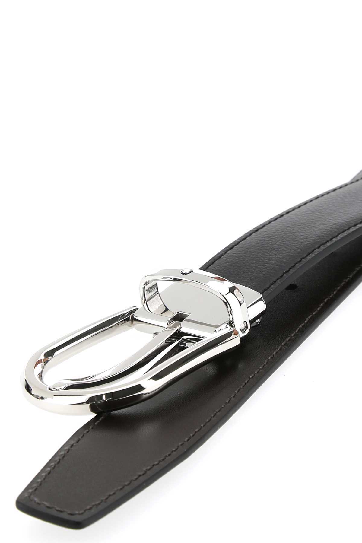 Montblanc Buckled Leather Belt