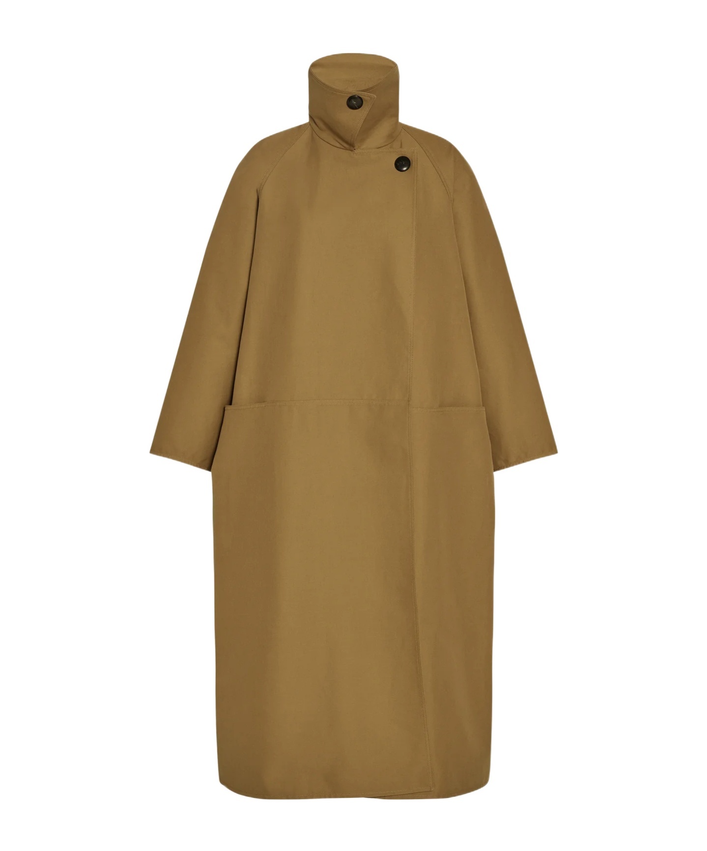 The Row Aurore Coat In Cotton In Green