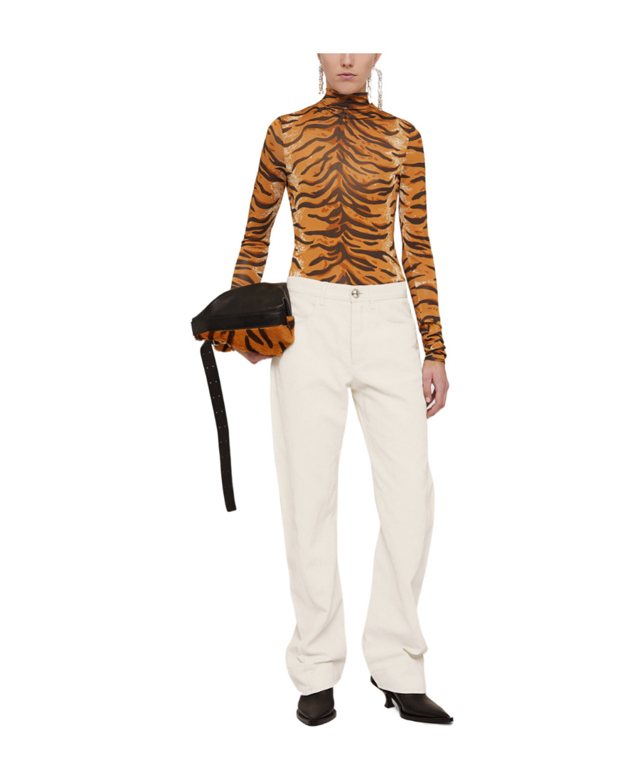 Jil Sander High-waisted Tapered Jeans In White