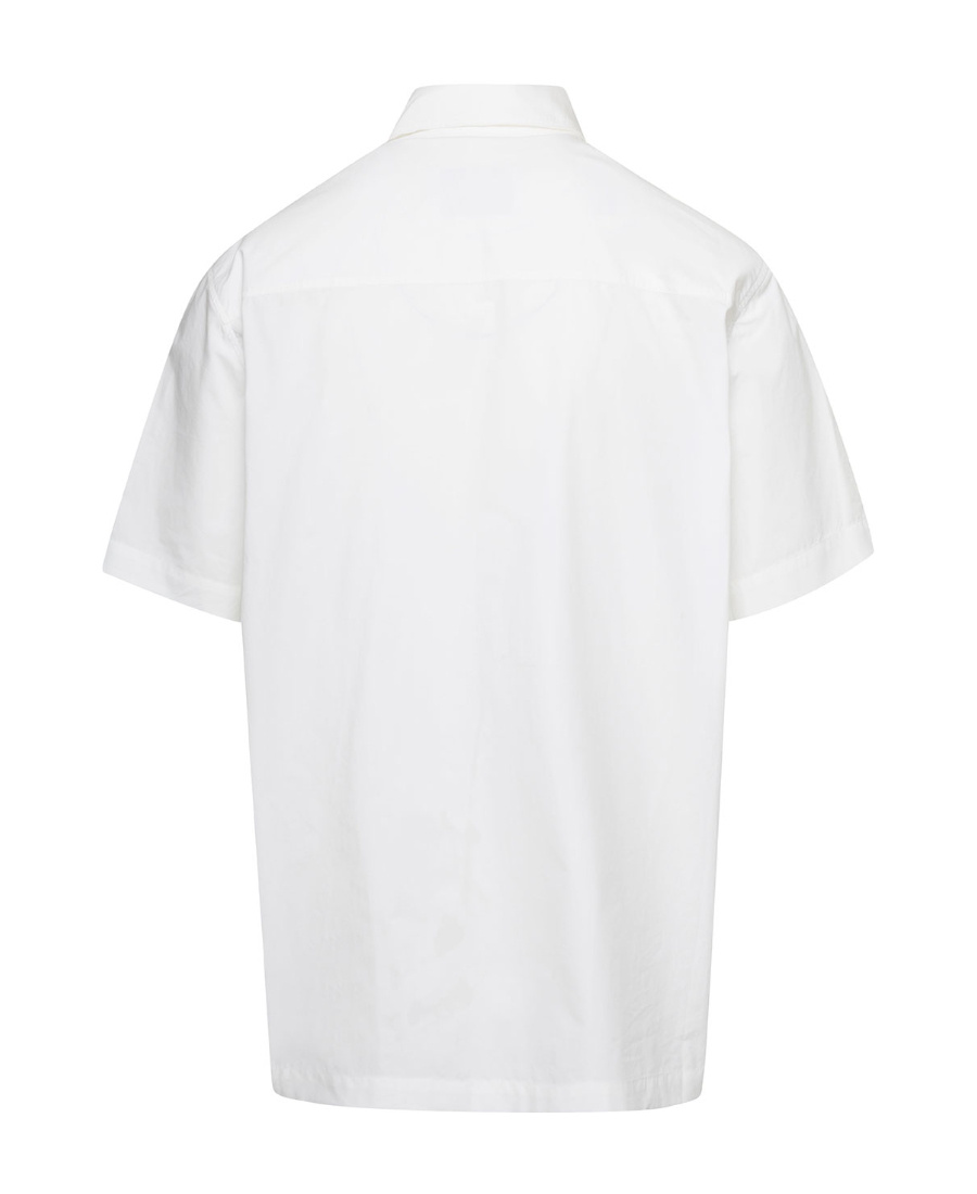 Nanushka Short-sleeve Cotton Shirt In White