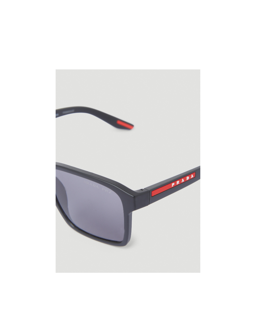 Prada Geometric Frame Sunglasses In Gray