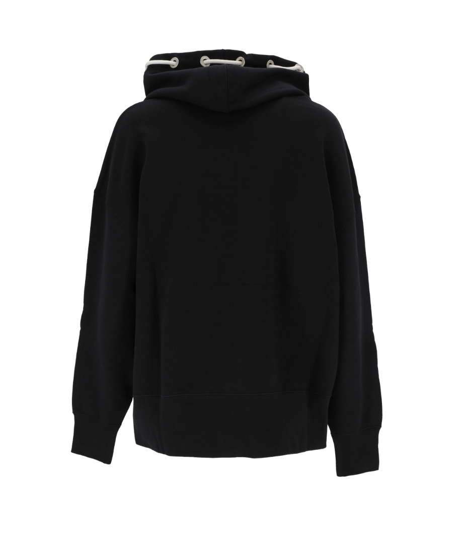 Palm Angels Cord Drawstring Hoodie In Black