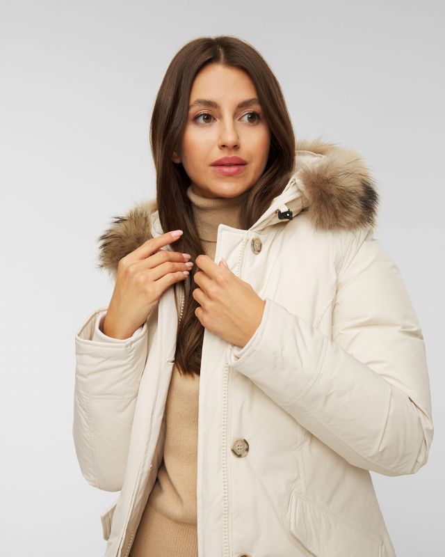 Shop Woolrich Arctic Parker Down Jacket In White