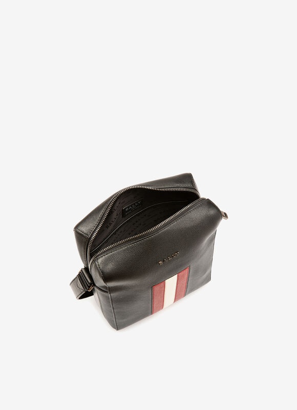 Shop Bally Logo Strap Satchel In Black