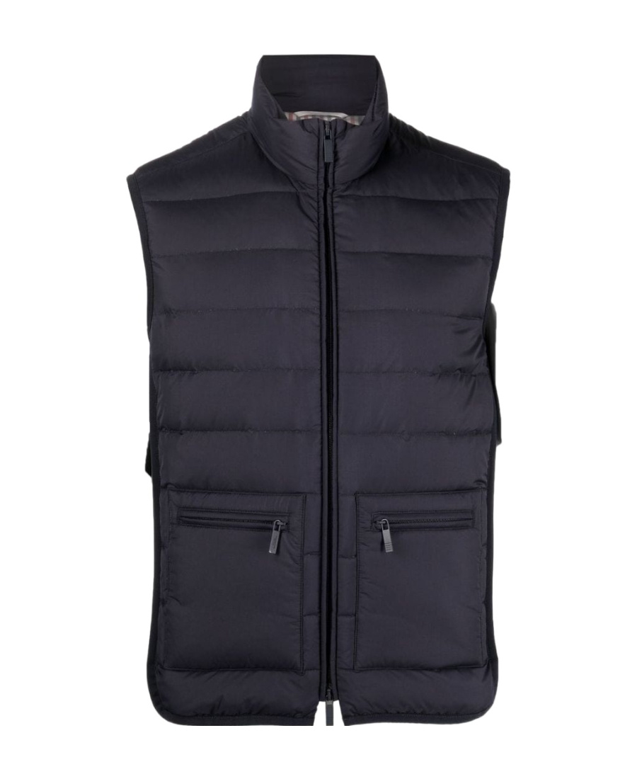 Thom Browne Down-feather Padded Gilet In Blue