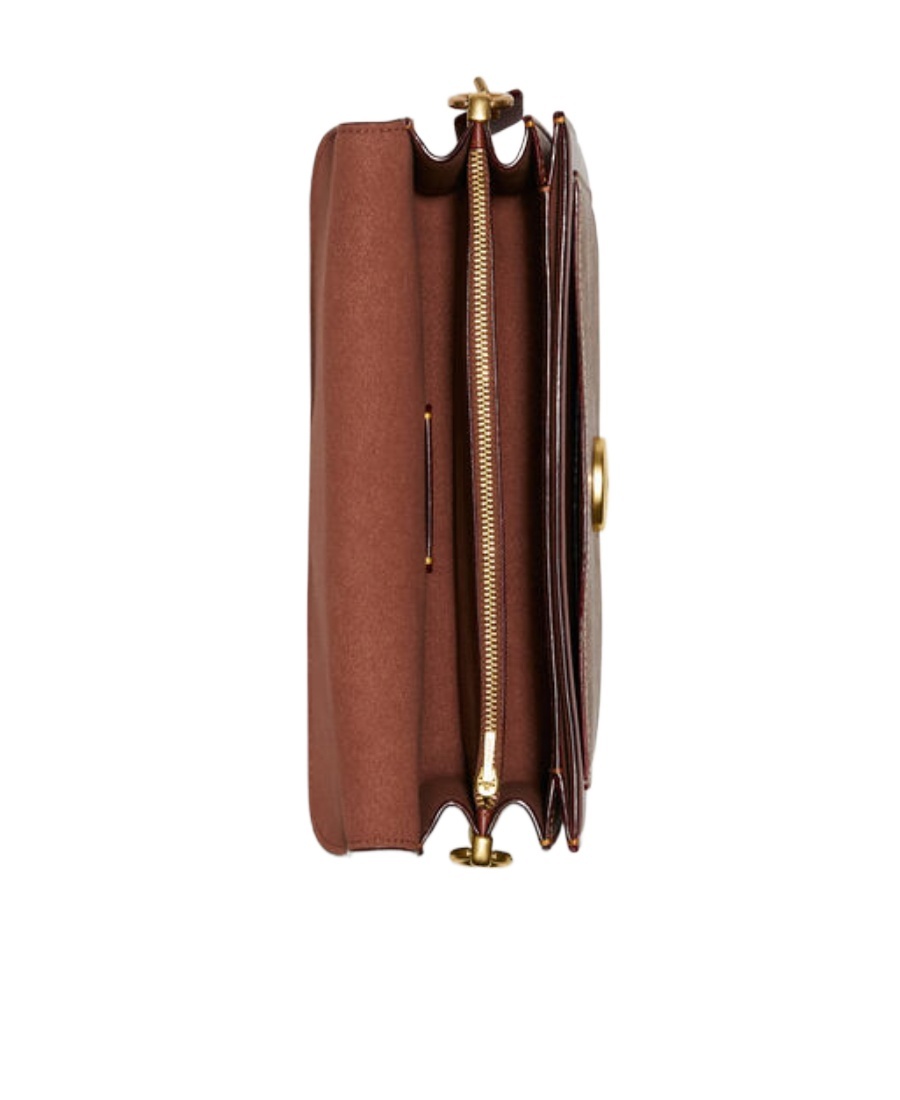 Coach Zippered Shoulder Bag In Brown