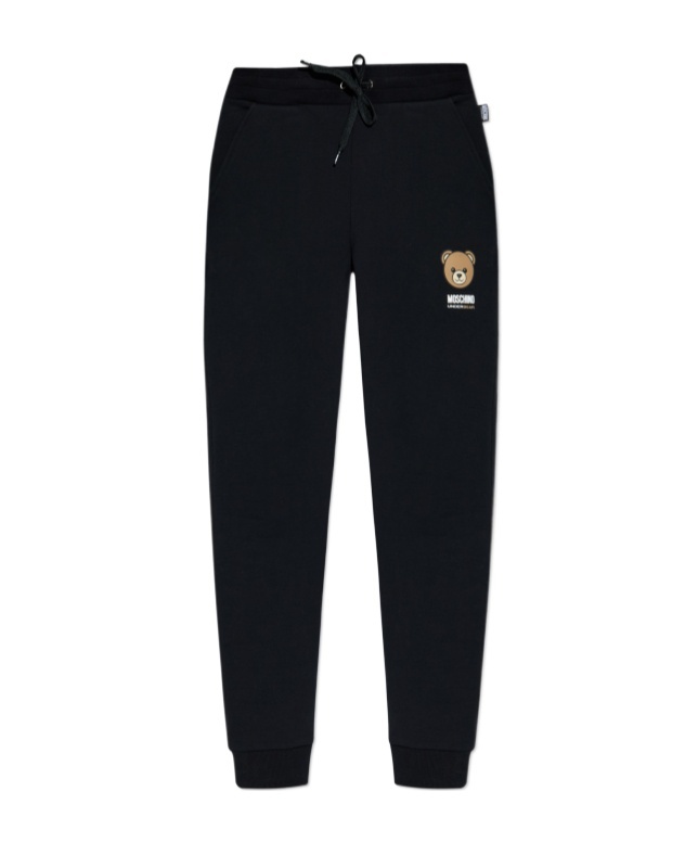Moschino Drawstring Sweatpants In Black