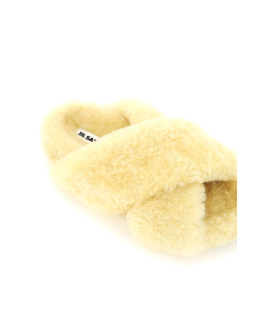 Jil Sander Off-white Oversized Wrapped Sandals In Yellow