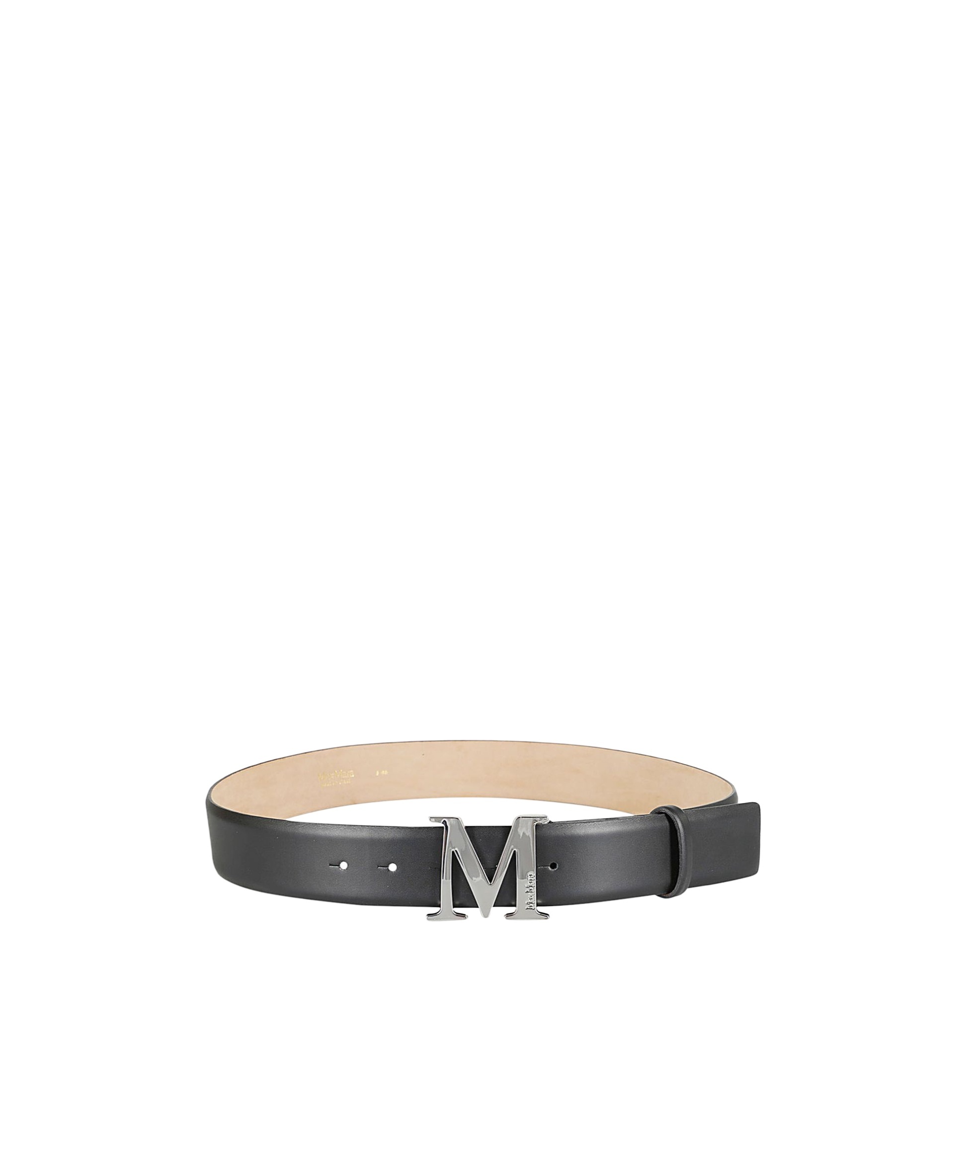 Max Mara Logo Belt In Black